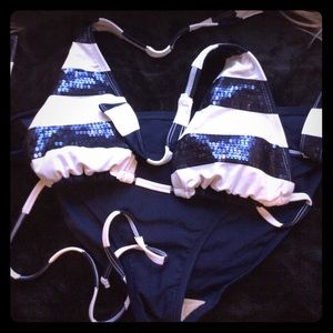 Gap Body Sequin Bikini EUC! XL